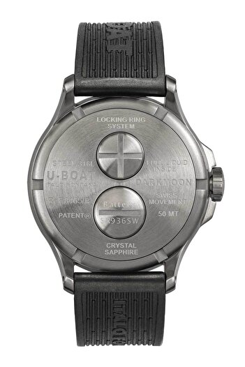 U-BOAT Mens Watch 8465/A, Quartz, 44mm, 5ATM