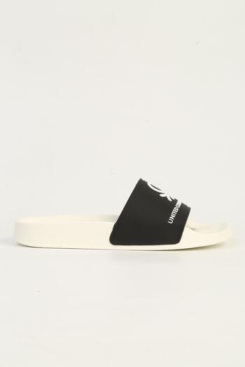 Benetton BN-1431 Μοντέλο Λευκές Μαύρες Γυναικείες Παντόφλες