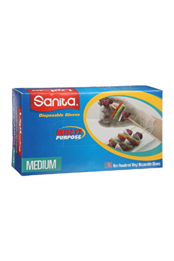 Sanita 100-Piece Multi Purpose Disposable Glove Set Medium