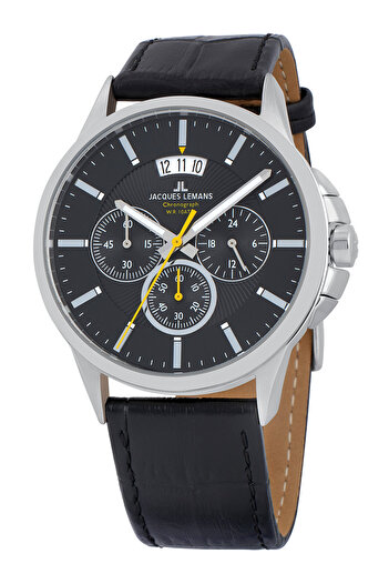 Jacques Lemans Ανδρικό Ρολόι 1-1542a, Quartz, 42mm, 10atm