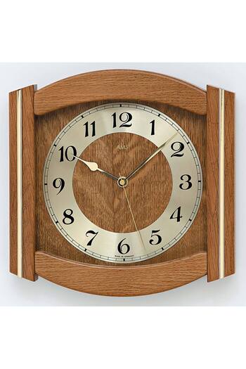 AMS Wall Clock 5822/4, Quartz, Gold, Analogue, Classic