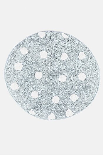 Bcbgeneration Tufted Cotton Bath Mat 66 D cm, Blue and White