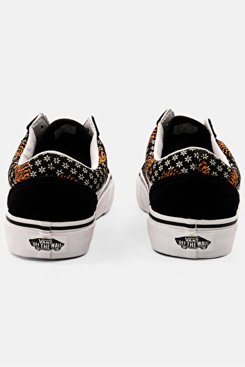 Vans Kids Boy Old Skool Lace Up Casual Shoes, Black/White