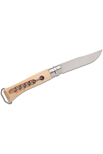 Opinel OP-002578 N 10 Ножик-штопор Складаний 3,92 дюйма Сатин Кліп Тірбюшон - Чак