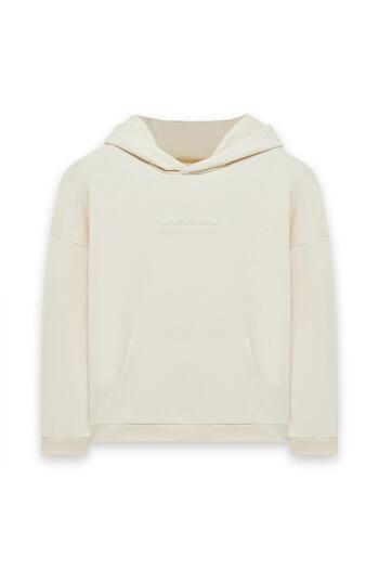SKECHERS S242110 M Essential Hoodie Sweat Λευκό Ανδρικό Φούτερ