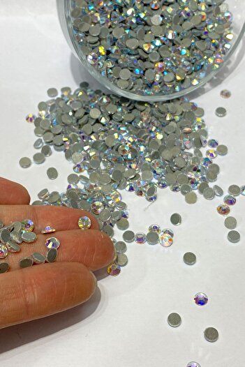 Hayalperest boncuk Ütüyle Yapışan Ss20 (5mm) Janjanlı Yapıştırma Taş 25 grm
