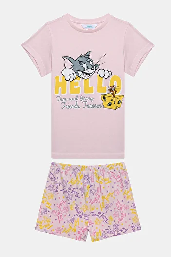 Penti Girl's Tom&Jerry Multicolored Pajama Set