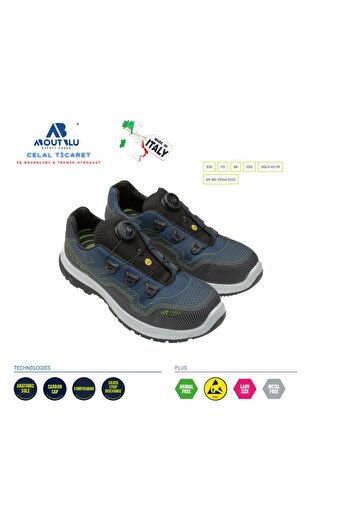 ABOUTBLU Twister Navy Low S3 S İş Güvenliği Ayakkabısı