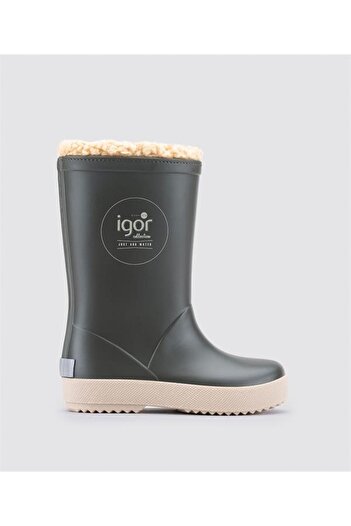 IGOR İgor Kışlık Çocuk Splash Dk Borreguıto Kaki-Beige Kar Botu