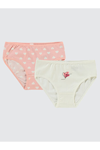 Civil Girls 2-10 Years Girl's Pink Panties Set of 2