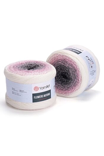 Yarnart Flowers Merıno - Μαρμάρινο Χέρι Πλεκτό Σχοινί Ebruli-546
