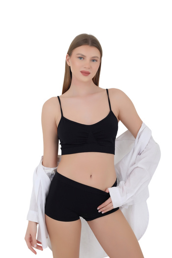 CNT Micro Fiber Women's Short Boxers 1-Piece Special Pack - Black, White, Tan |   S/M, L/Xl