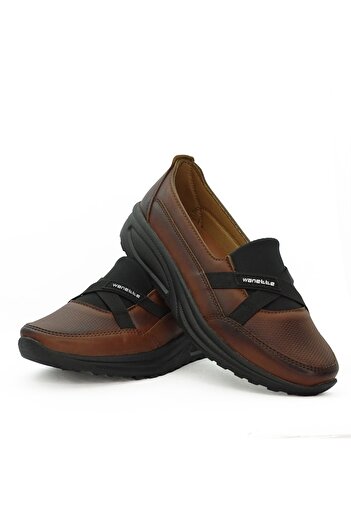 LETAO Wanette Women's Tan Four Point Orthopedic Sole Easy Wear Latched Casual Shoes