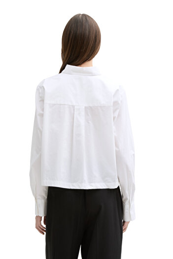 Tom Tailor Denim Boxy Poplin Shirt with Pocket