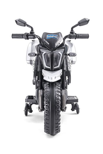 Babyhug KTM Style Battery Operated Ride On Bike, Foot Accelerator, Music & Lights - 18M-4Y, Black