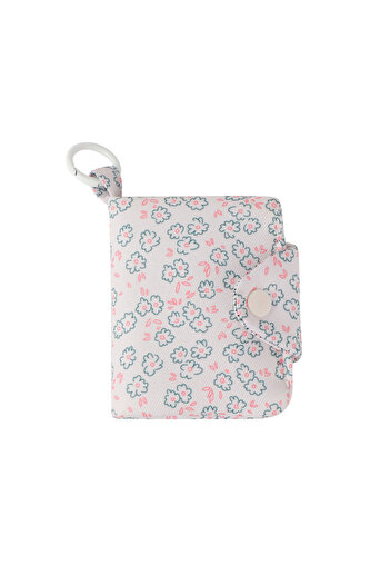 Choice flower Korea Style Cartoon Fabric Card Holder Bags Mini Storage Pouch Keychain Pendant Charm