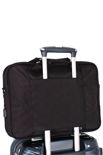 U.S. Polo Assn. U.S. Polo AssnBlack Unisex φορητός υπολογιστής και χαρτοφύλακας Plevryd2351