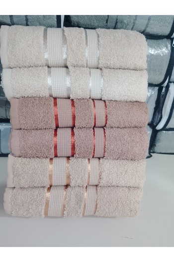 Deneme Zamanı 6 Pieces 50X90 Thick Towel Hand and Face Towels - Hair Towels