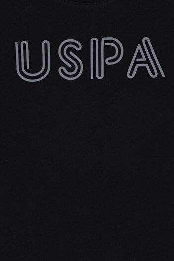 U.S. Polo Assn. Erkek Çocuk Siyah Basic Bisiklet Yaka Tişört 50306483-VR046
