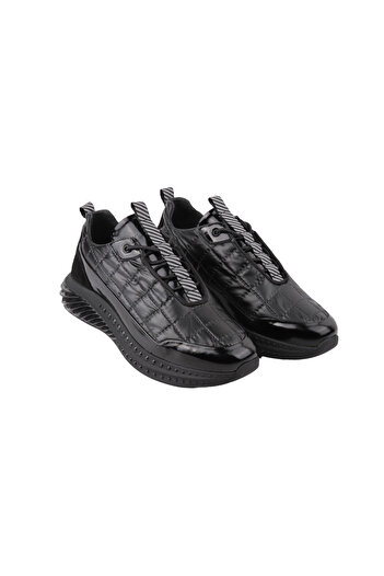MARCOMEN 20428 SIYAH RUGAN SNEAKER DERI AYAKKABI