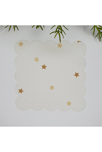 DECO Minimal Star Patterned Washable Fabric Napkin 1 Piece