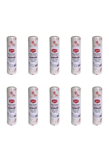 Roll-Up Față de masă din hârtie laminată de unică folosință cu model floral - 100x150 Cm. - 16 foi 10 role