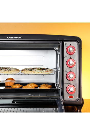 Olsenmark OMO2184 Electric Oven with Convection & Rotisserie, 75L