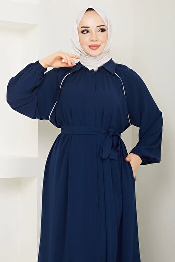 SERRA MODA BOL CUT ISLAMI FERACE REGLAN ΜΑΝΙΚΙ ΜΠΕΖ ΧΡΩΜΑ ΓΡΑΒΑΤΟ MEDIINAL SILK