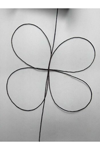 Eskişehir hobi sanat 3 μέτρα χάντρες προσευχής - 0,6 mm Bitter Coffee String