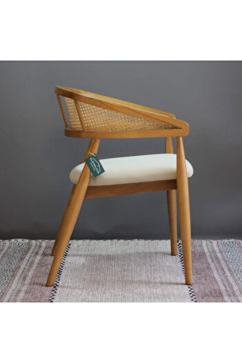 KleinHaus Furniture Berlin Ahşap Yemek Odası Sandalyesi (Değiştirilebilir Renk ve Kumaş)