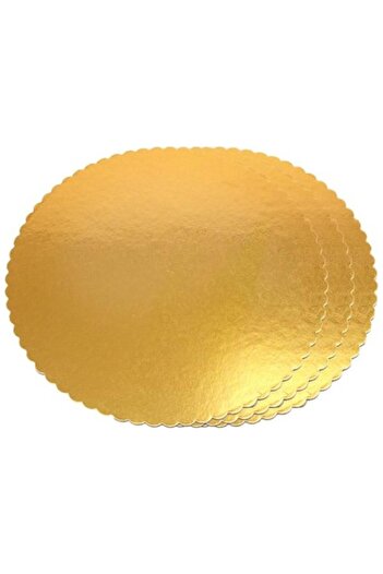 Pastaland Gold Pie Wipes - 20 Cm 50 Pieces Thin Round Cake Mat