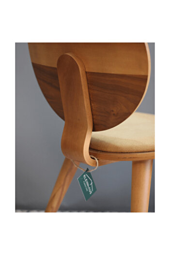 KleinHaus Furniture Circle Ahşap Sandalye, Salon, Mutfak Sandalyesi, Yemek Odası Sandalyesi