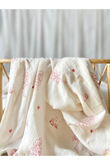 Zezig Winnie - Red Muslin Blanket