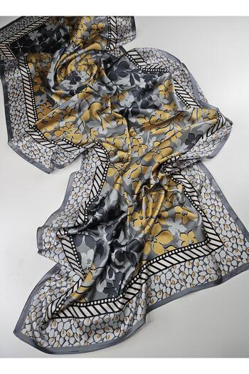 Webinay Home Floral Patterned Voile Silk Shawl 4 Seasons