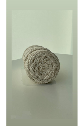 Makrome 250 Grams 3Twist 3mm Ecru Macrame Rope