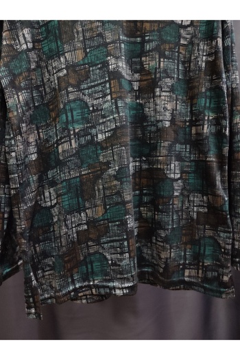 ASUDE TESETTÜR Retro Pattern Mother Combed Cotton