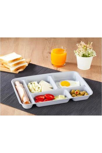 4AFACANÇEKİRGE Plate with 3 Table Compartments