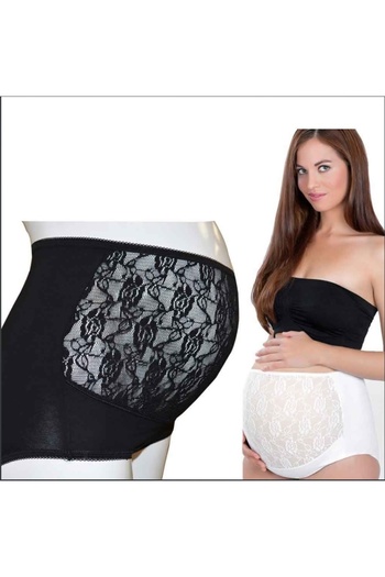 Babyjem Maternity panties with lace, BabyJem, White