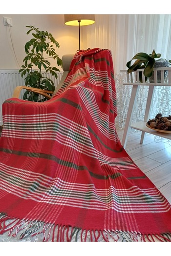 stay with love Blanket Single 150*200 cm Red-White Valentine's Day Gift