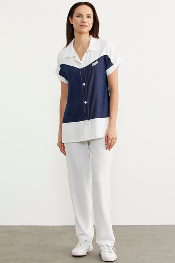 Sementa Denim Look Double Color Set - Ecru