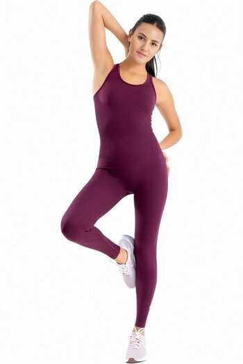 Mood Agenda Women's Cross Strap Push up Seamless/Seamless Fitness Yoga Pilates Sportsman Jumpsuit