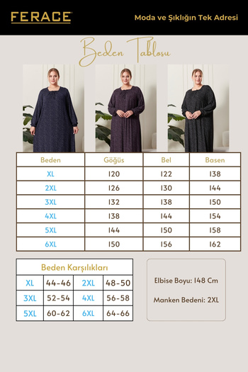 Ferace Large Size Square Collar Women's Hijab Dress