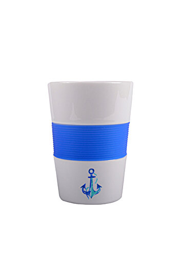 ANEMOSS Çapa Seramik Mug Silikon Bantlı