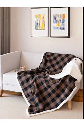 Limon Scotch Plaid Pattern Reversible Multi-Purpose Welsoft Tv Blanket 150X200 cm
