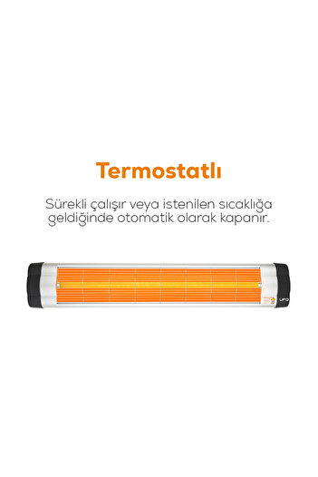 UFO Star 2900 Infrared Duvar Tipi Isıtıcı - Termostatlı