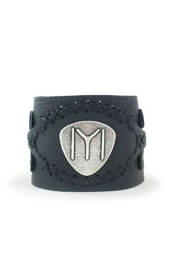 Shark Anatolia Well Filled Leather Bracelet Black