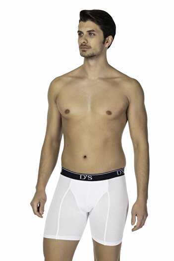 D'S Damat Comfort Boxer Long White