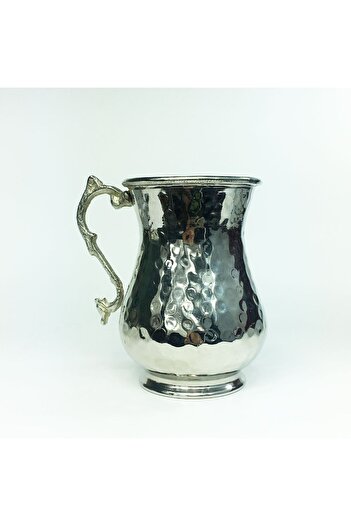 Shark Anatolian Hand Forged White Copper Mug