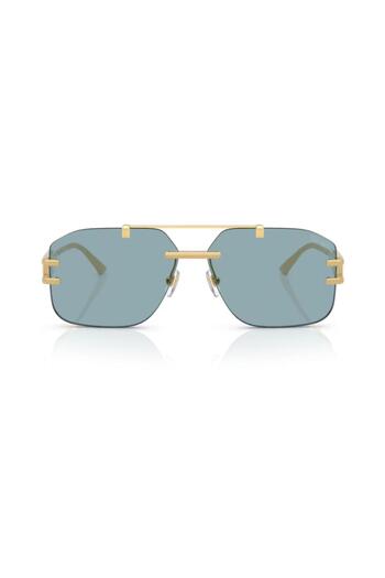 Versace Ve 2275 100280 60 Men's Geometric Gold Metal Sunglasses
