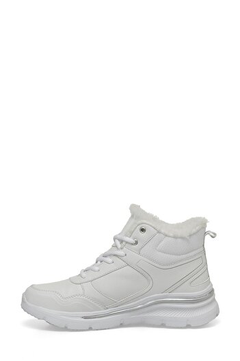 Kinetix Kadın Kürklü Microfiber White Outdoor Spor Kış Botu - Winter Women Sport Boots